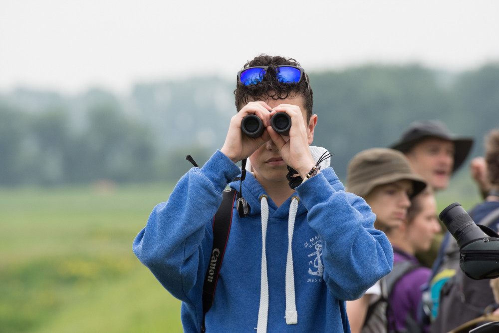 Toby with binoculars - Rob Read