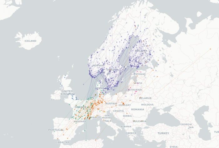 Eurasian African Bird Migration Atlas (Yellowhammer)