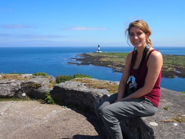 Katherine Booth Jones on Copeland Islands. Bobbie Hamill