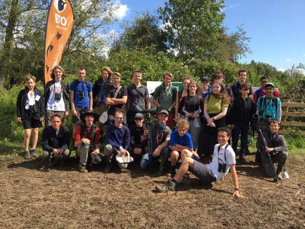 Young Birders' Walk at Birdfair. Toby Carter.