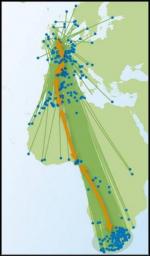 Time To Fly map for Swallow