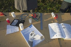 Ringing equipment. Photograph by David Tipling