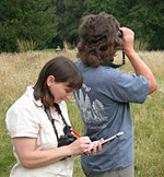 Two surveyors. Mark Collier