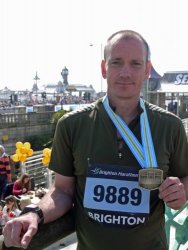 Mark ran the Brighton Marathon for BTO in 2013