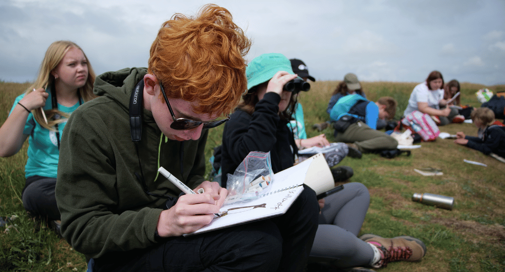 Watching and drawing seabirds. Alicia Hayden